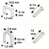 DEDRA Kárpitos tűzőgép multifunkciós, 4in1, 6-14mm, állítható nyomás, kapocsvastagság 1,2mm