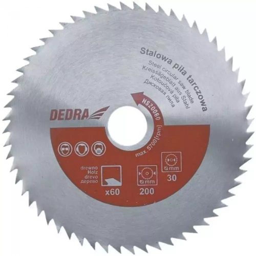 DEDRA Univerzális acél körfűrészlap 250x60x30