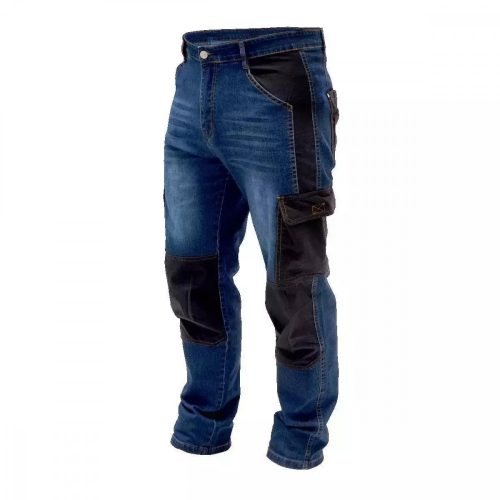 DEDRA Farmernadrág, méret L, denim 280g/m2