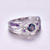 Viola - Luxus gyűrű- 8-as méret