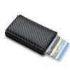 Kompakt férfi pénztárca, fekete - 9,6x6,5x1,2cm