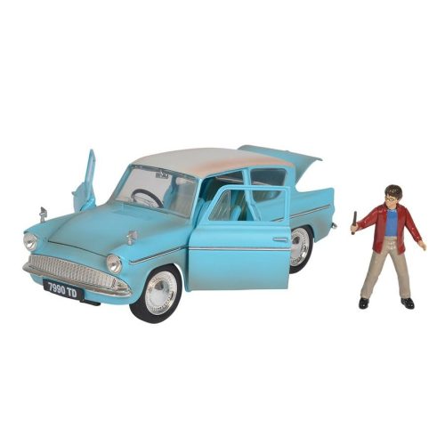 Jada - Hollywood Rides fém autómodell - Harry Potter figurával - 1959 Ford Anglia - 1:24