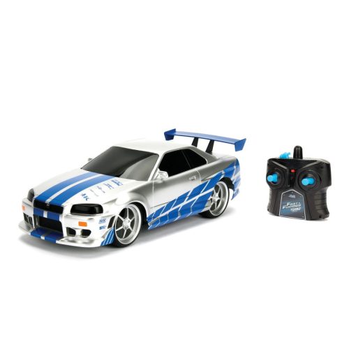 Jada - Halálos Iramban - Nissan Skyline GTR-R34 RC távirányítós játékautó - 1:16