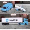 Majorette MAERSK 4 db-os szállítójárművek ajándékszett