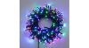 100 LED-es toldható karácsonyi fényfüzér, hálózati, színes