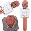 Karaoke vezeték nélküli mikrofo, hangszóróval, rózsaszín