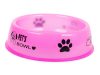 Pet's Bowl Műanyag tál kutya macska 0,8l, pink
