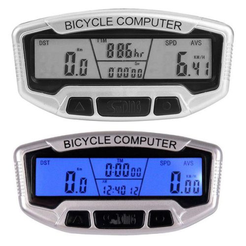 Kerékpár kilométeróra digitális, ezüst