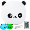 Gyerek éjjeli lámpa panda RGB távirányítás LED USB