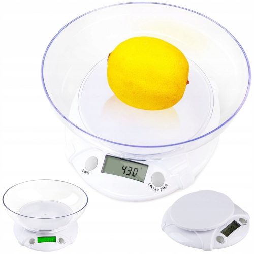 Konyhai mérleg LCD kijelzővel, 7 kg / 1 g