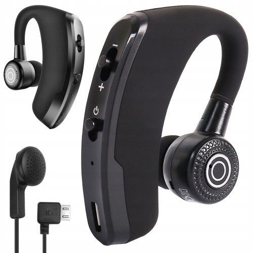 Vezeték nélküli headset Bluetooth 5.0 - fekete