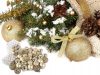 Karácsonyfa dísz készlet - arany - 100db