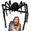 Nagy pók dekoráció fekete - 17-22cm