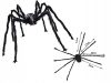 Nagy pók dekoráció fekete - 17-22cm