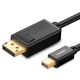 "UGREEN mini DisplayPort - DisplayPort kábel 4K, 1,5m (fekete) "