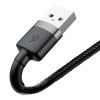 Baseus Cafule 2A 3m Lightning USB-kábel (szürke-fekete)