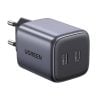 UGREEN CD294 töltő 2x USB-C, GaN, PD3.0, QC4.0, 45W, szürke