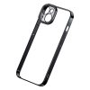 Baseus Glitter Transparent Case and Tempered Glass set for iPhone 14 (black)