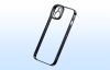 Baseus Glitter Transparent Case and Tempered Glass set for iPhone 14 (black)