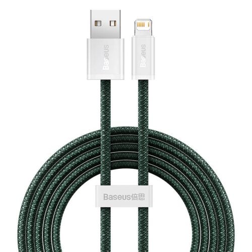 Baseus Dynamic 2 USB - Lightning töltőkábel, 2.4A, 2m (zöld)