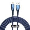 Baseus Glimmer USB - Lightning töltőkábel, 2.4A, 2m (kék)