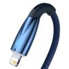 Baseus Glimmer USB - Lightning töltőkábel, 2.4A, 2m (kék)