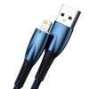 Baseus Glimmer USB - Lightning töltőkábel, 2.4A, 2m (kék)