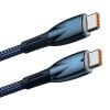 USB-C cable for USB-C Baseus Glimmer Series, 100W, 1m (Blue)