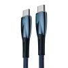 USB-C cable for USB-C Baseus Glimmer Series, 100W, 1m (Blue)