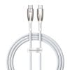 USB-C cable for USB-C Baseus Glimmer Series, 100W, 1m (White)