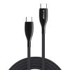 BlitzWolf BW-TC24 USB-C - USB-C töltőkábel, 100W, 5A, 0.9m (fekete)