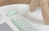 Wireless keyboard + mouse set MOFII Bean 2.4G (White-Green)