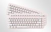 Wireless keyboard + mouse set MOFII Bean 2.4G (White-Pink)