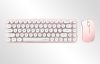 Wireless keyboard + mouse set MOFII Bean 2.4G (White-Pink)