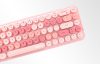 Wireless keyboard + mouse set MOFII Bean 2.4G (Pink)