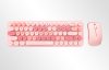 Wireless keyboard + mouse set MOFII Bean 2.4G (Pink)