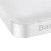 Baseus Bipow Powerbank 10000mAh, 15W (fehér)