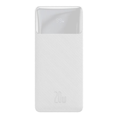 Baseus Bipow Powerbank, 10000mAh, 20W (fehér)