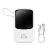 Powerbank Baseus Qpow PRO with cable, 10000mAh, 22.5W (White)