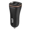 Car Charger USB, USB-C 27W Duracell (Black)