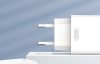 XO L90B Wall Charger, USB-C, PD 20W + QC 3.0 18W (White)