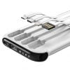 Powerbank with cable 4in1 Vipfan F10 10000mAh (White)