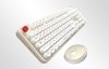 Wireless keyboard + mouse set MOFII Sweet 2.4G (White-Beige