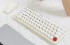 Wireless keyboard + mouse set MOFII Bean 2.4G (White-Beige)