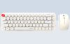 Wireless keyboard + mouse set MOFII Bean 2.4G (White-Beige)