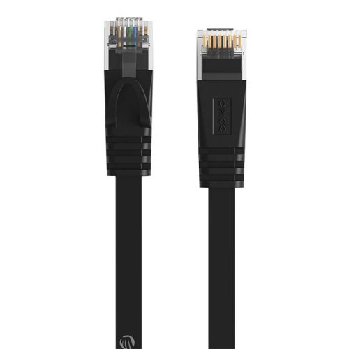 Orico RJ45 Cat.6 Flat Ethernet Network Cable 10m (Black)