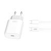 Wall Charger with + USB-C Cable XO L91EU 25W (white)