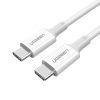 Cable USB-C Male to USB-C Male 2.0 UGREEN US300, 2m (white)