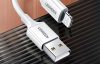 Cable Lightning to USB UGREEN 2.4A US155, 0.25m (white)