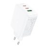 Acefast A41 wall charger, 2x USB-C + USB, GaN 65W (white)